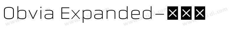 Obvia Expanded字体转换 Obvia Expanded字体转换